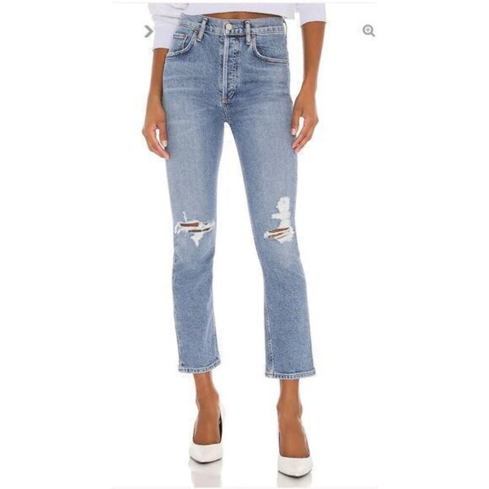 AGOLDE Riley High Rise Straight Crop Jeans size‎ 26